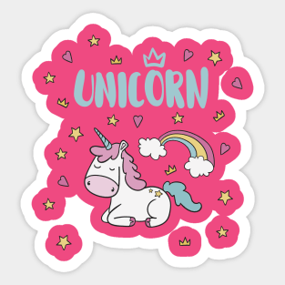 Magical Star Unicorn Sticker